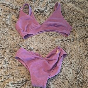 Women Purple Bikini Set